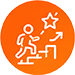 Self growth and skill development icon